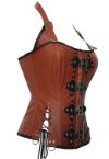 Faux Leather Corset